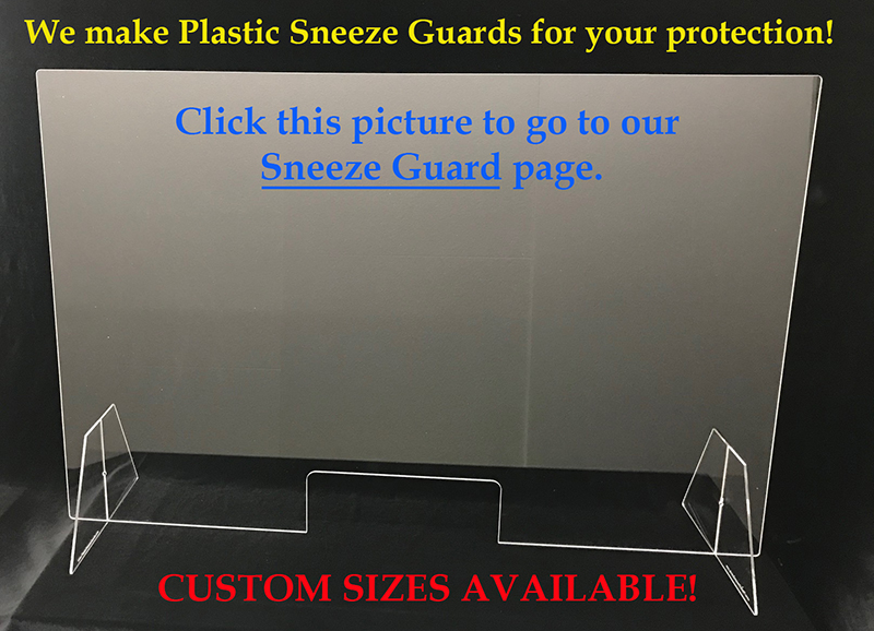 Acrylic sneeze guards